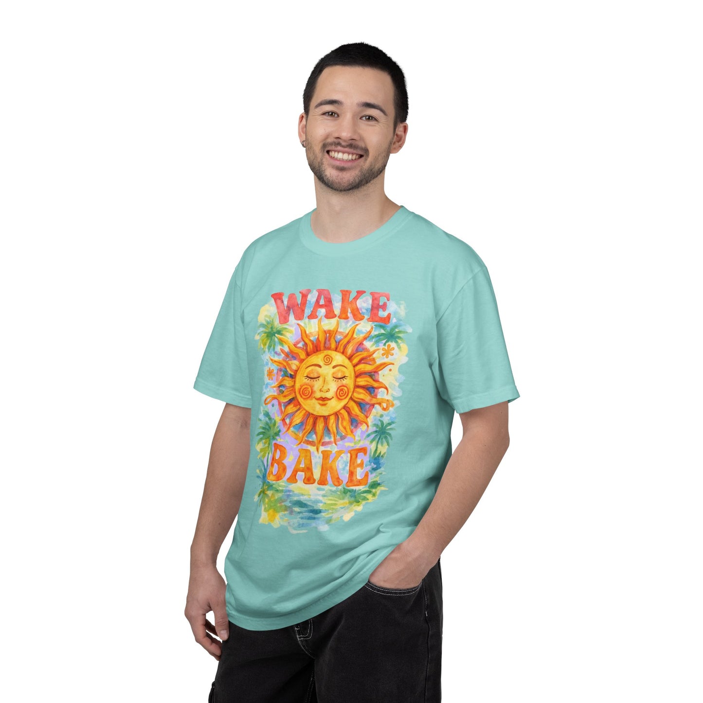 Wake & Bake Sun Unisex Garment-Dyed T-Shirt