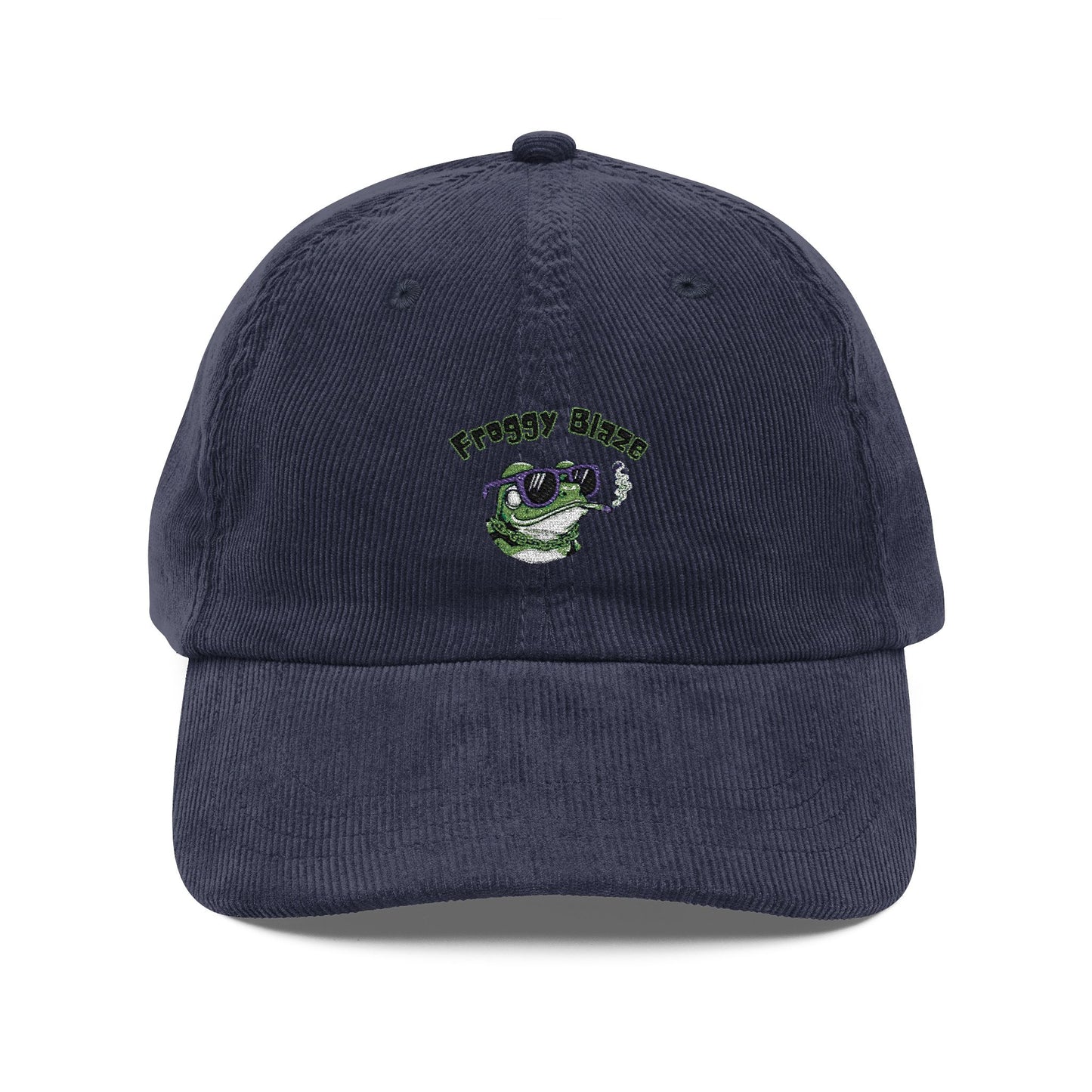 Corduroy: Embroidered Froggy Blaze