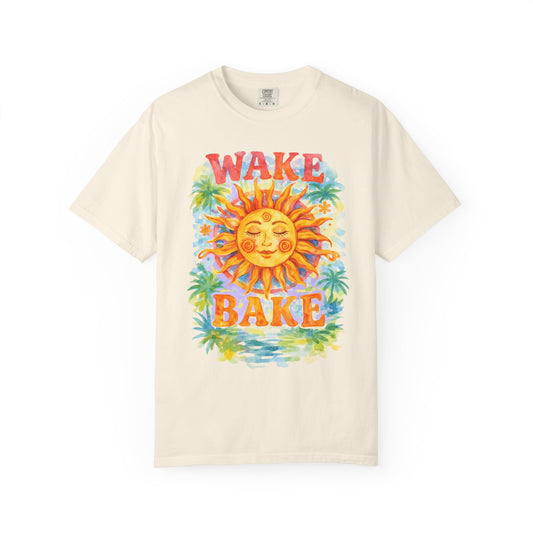 Wake & Bake Sun Unisex Garment-Dyed T-Shirt
