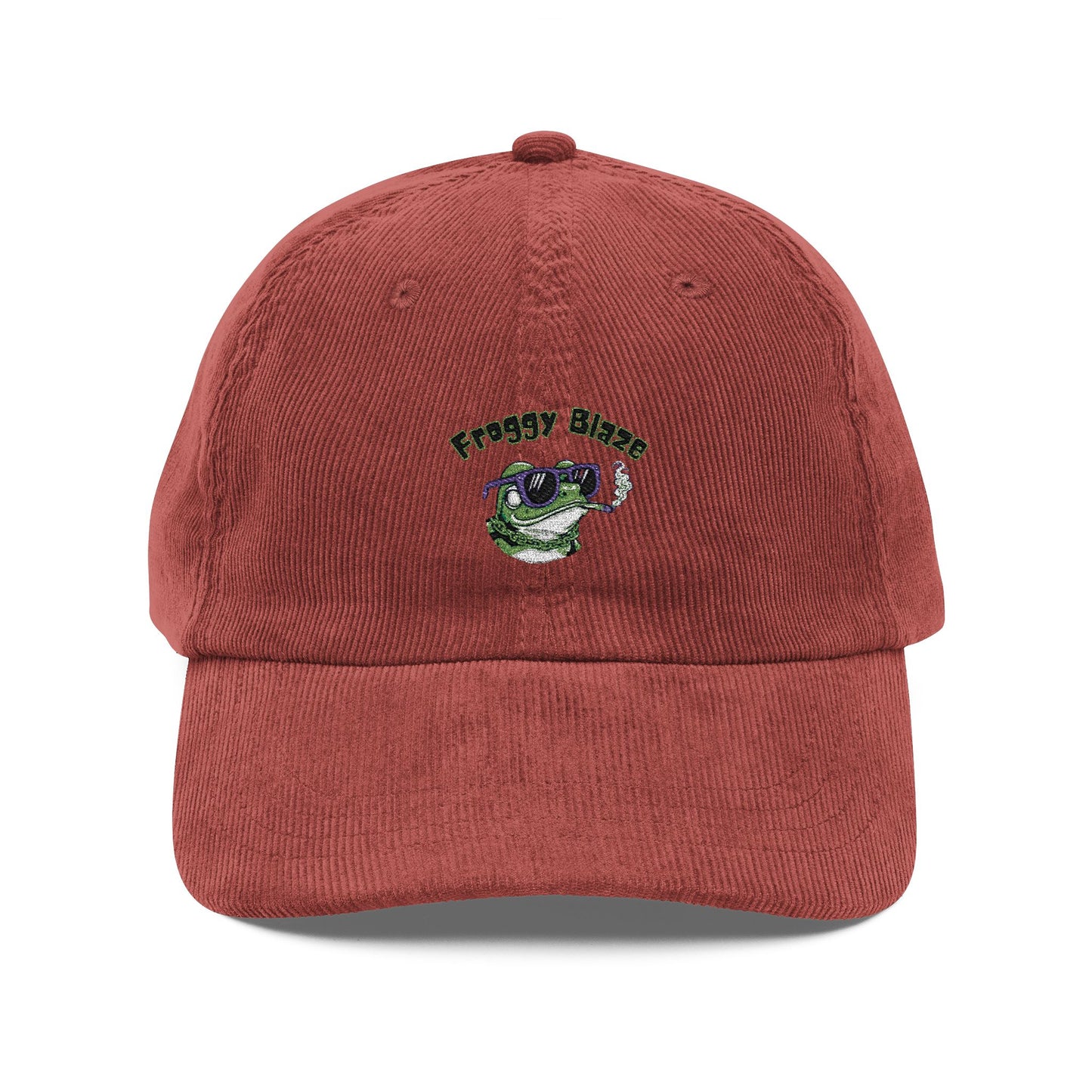 Corduroy: Embroidered Froggy Blaze