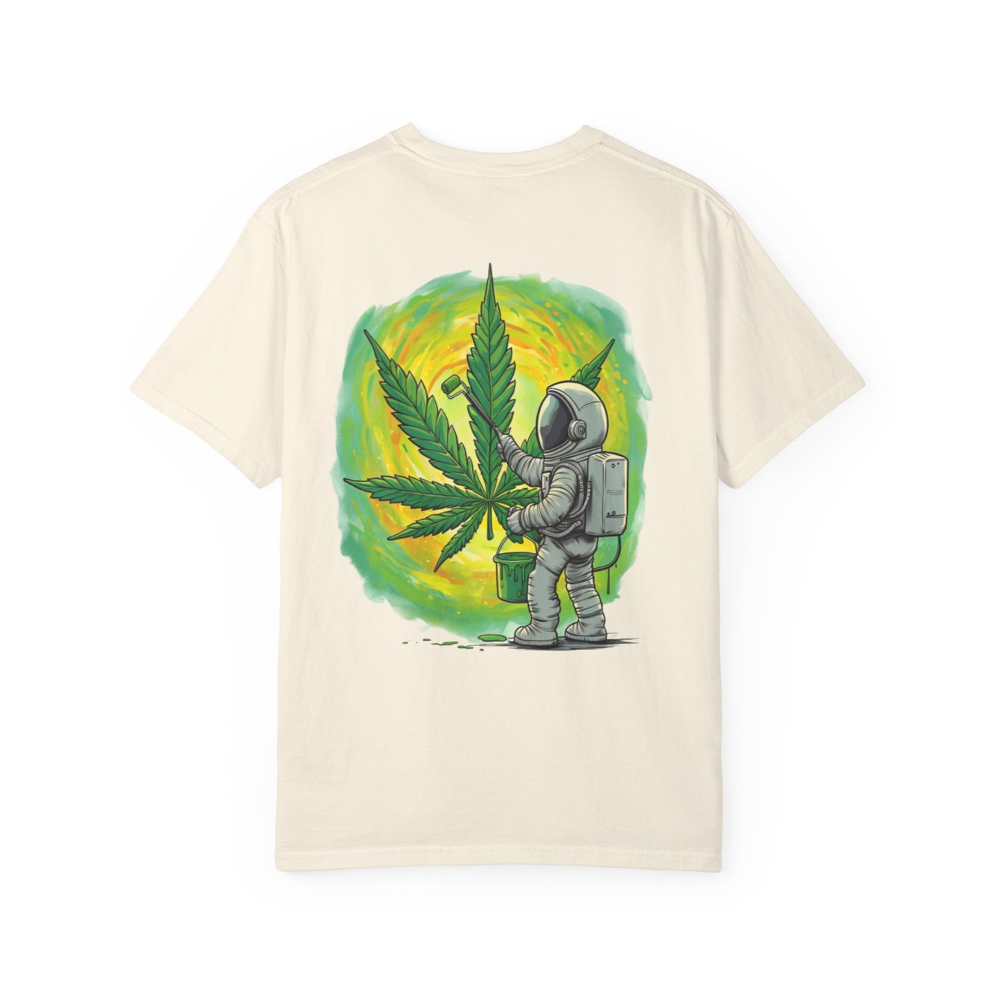 Astronaut Painter Unisex Garment-Dyed T-Shirt