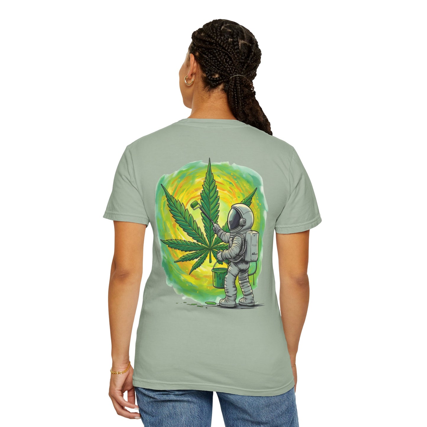 Astronaut Painter Unisex Garment-Dyed T-Shirt
