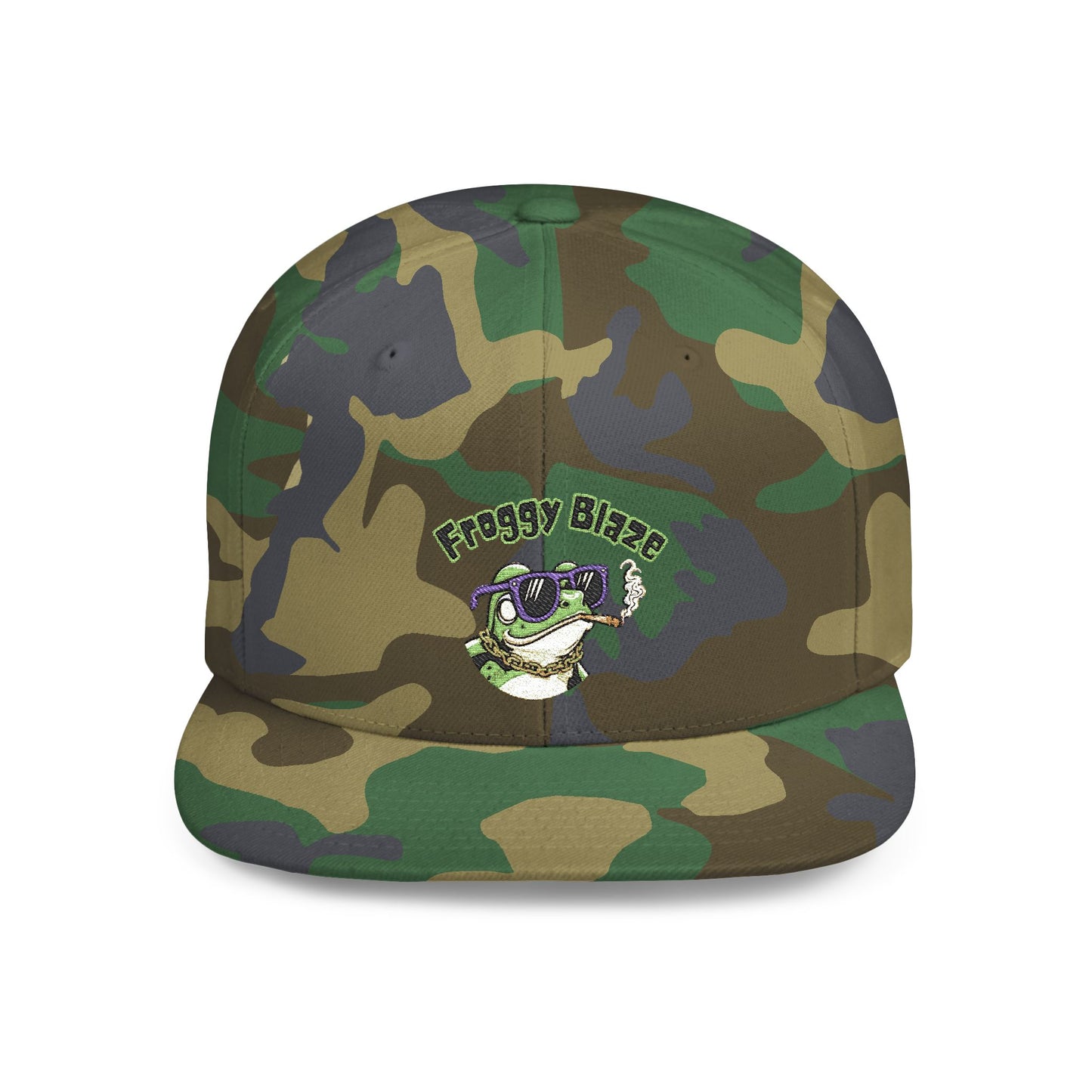 Froggy Blaze Embroidery Snapback