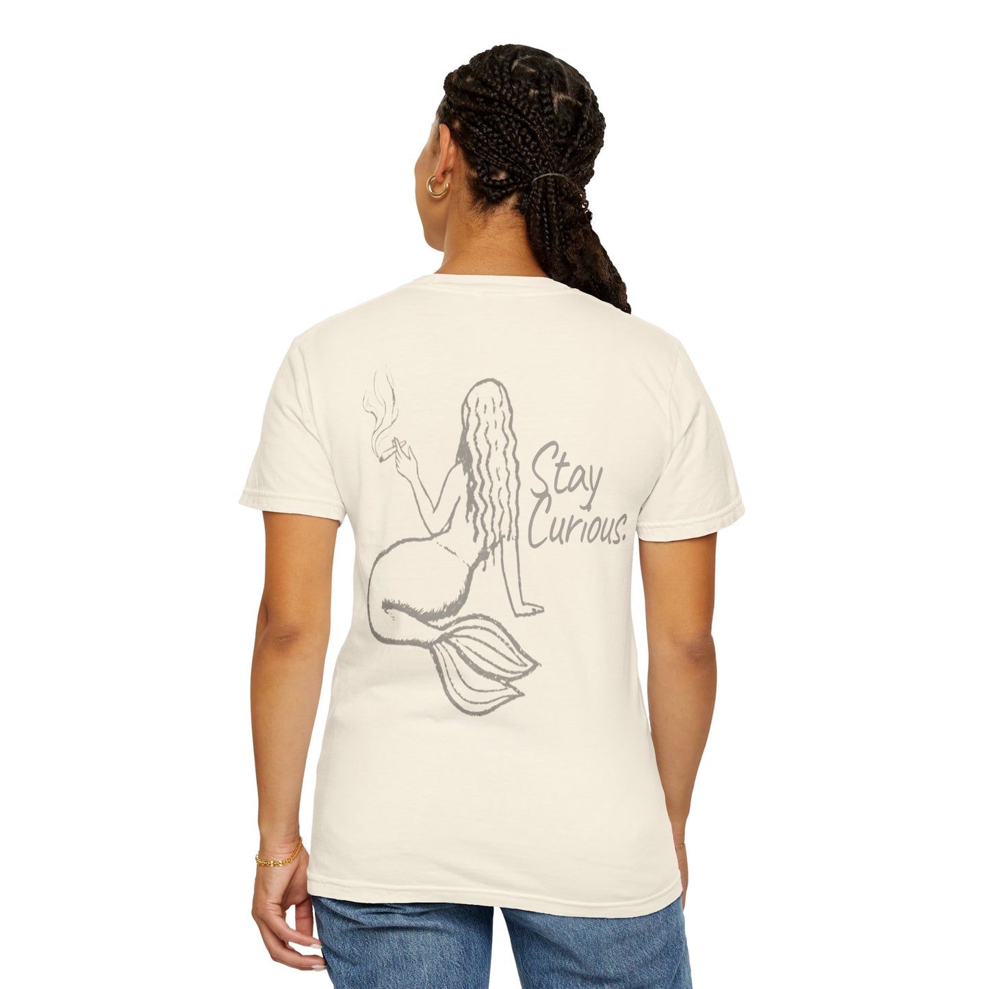 Curious Mermaid Garment-Dyed T-Shirt