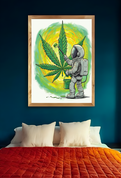 Astronaut Painter Poster