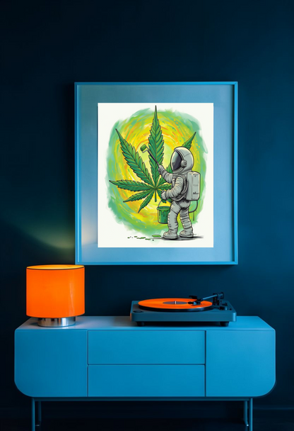Astronaut Painter Poster