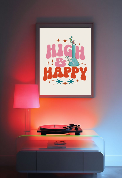High & Happy Poster