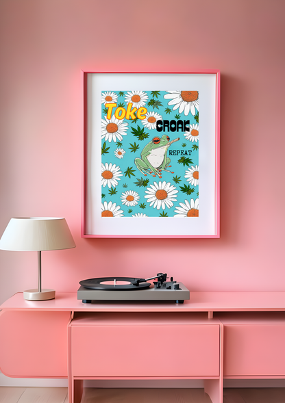 Toke, Croak, Repeat Frog Poster