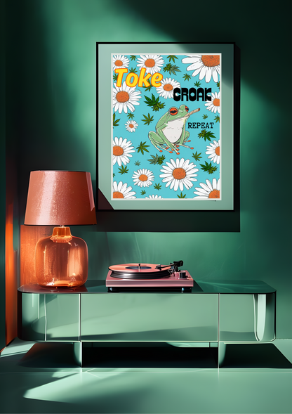 Toke, Croak, Repeat Frog Poster
