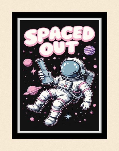 Spaced Out Astronaut Poster