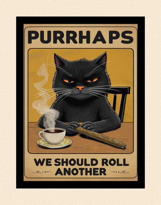 Purrhaps Cat Poster