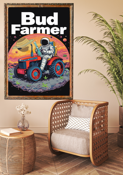 Bud Farmer Astronaut Poster