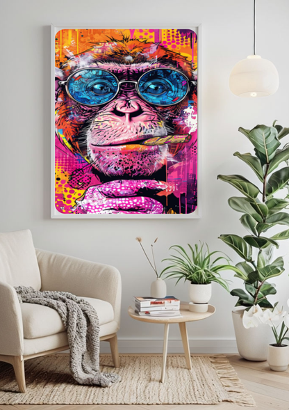 Vibrant Monkey Art Print