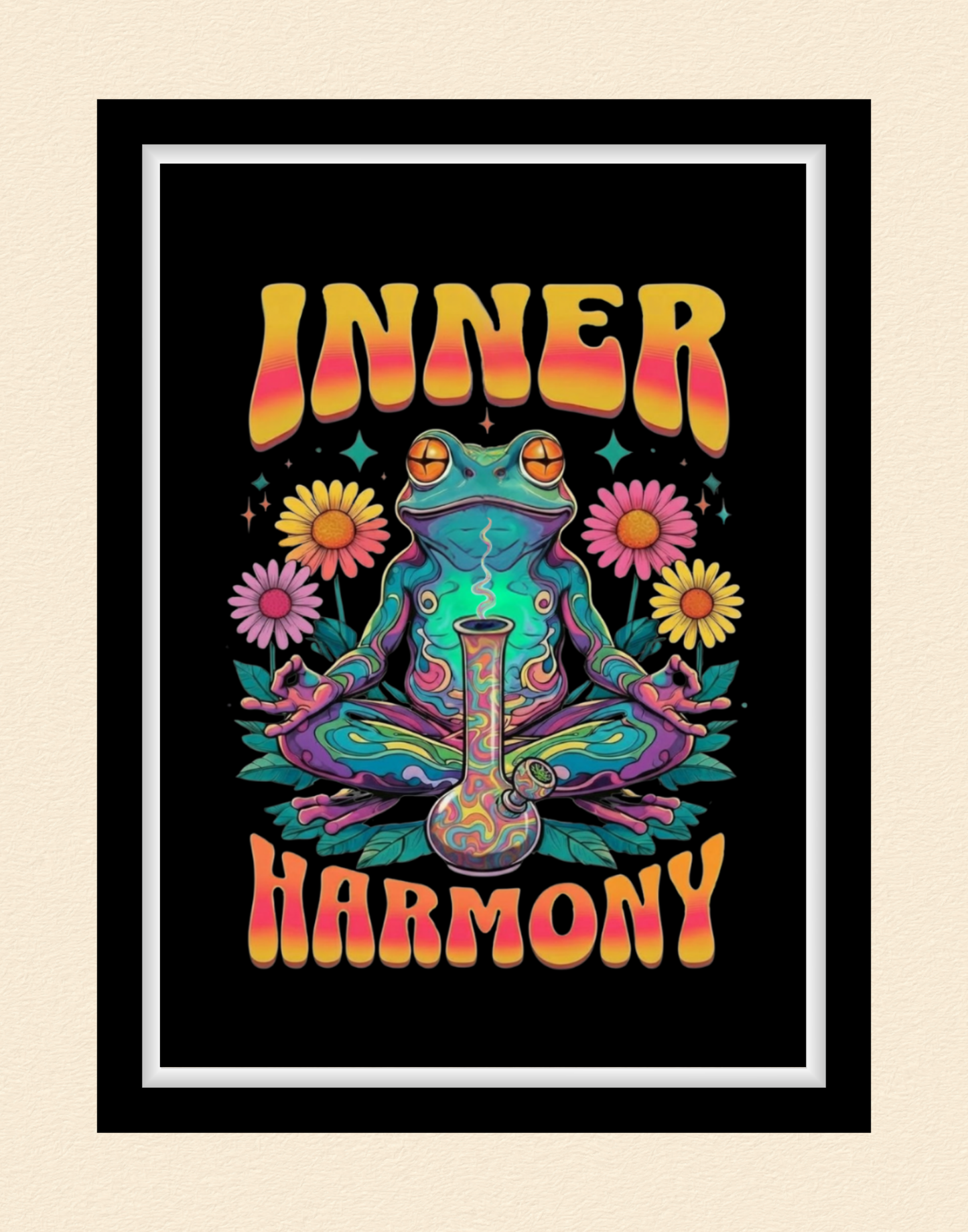 Inner Harmony Frog Bong Print