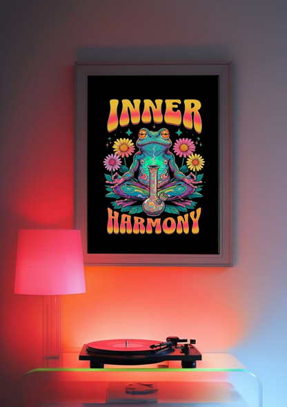 Inner Harmony Frog Bong Print
