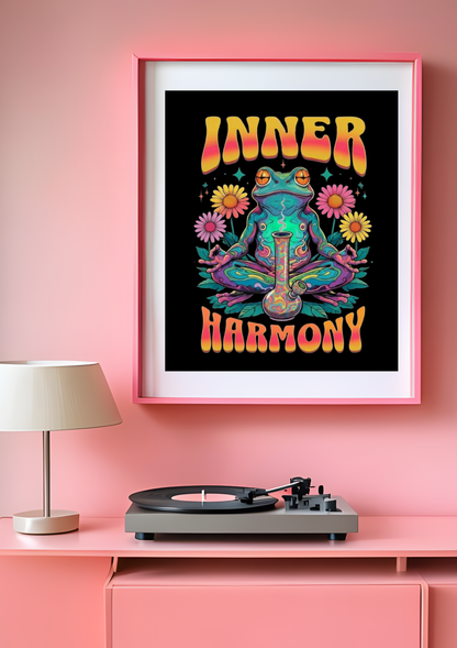 Inner Harmony Frog Bong Print