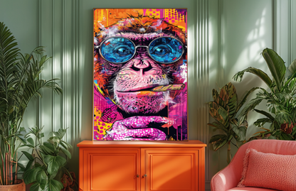 Vibrant Monkey Art Print