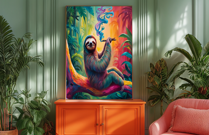 Smoking Sloth Poster