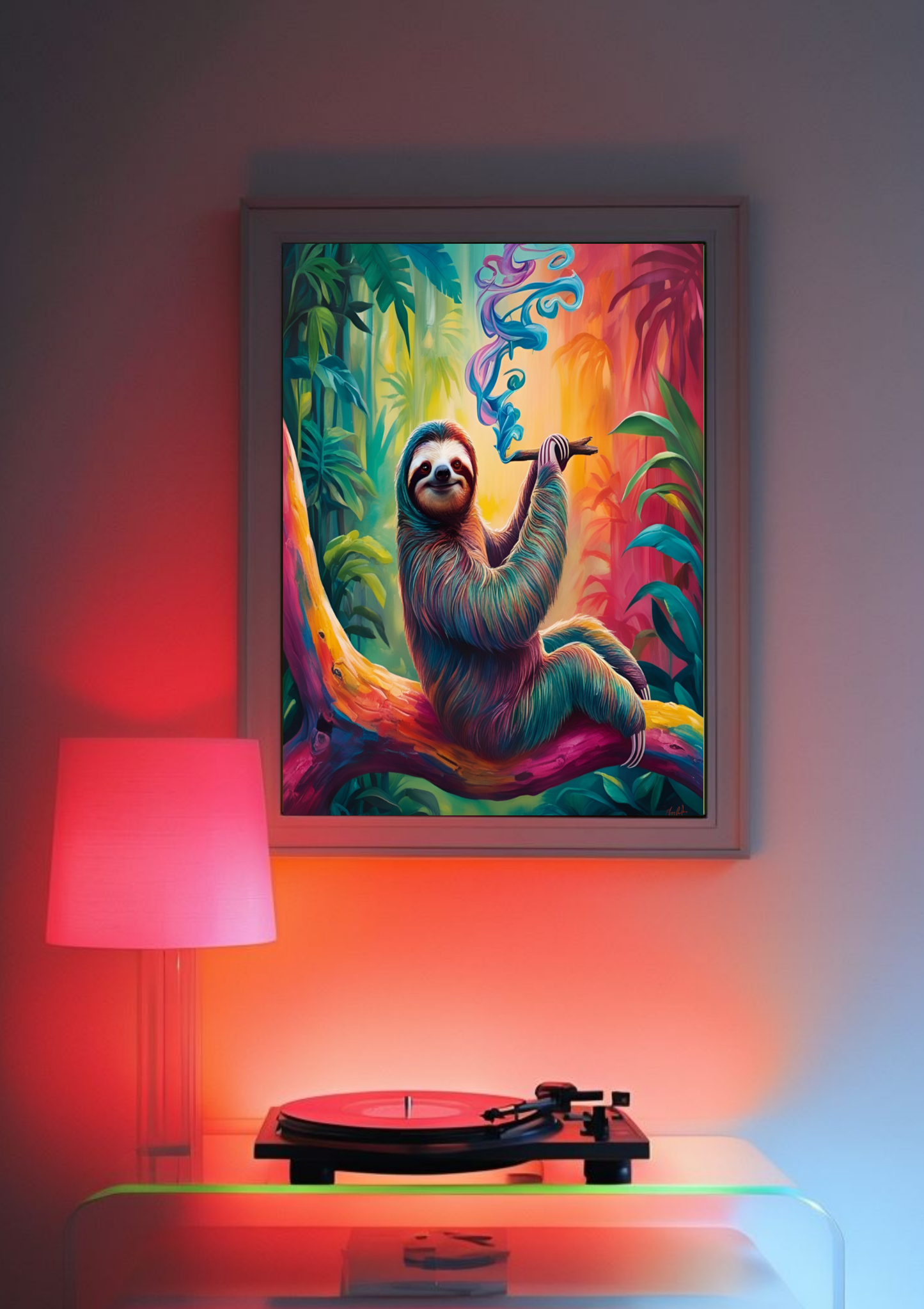 Smoking Sloth Poster
