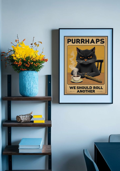 Purrhaps Cat Poster
