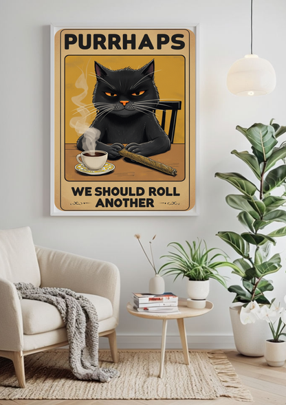 Purrhaps Cat Poster