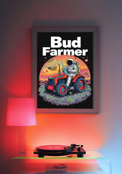 Bud Farmer Astronaut Poster