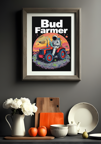 Bud Farmer Astronaut Poster