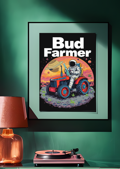 Bud Farmer Astronaut Poster
