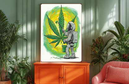 Astronaut Painter Poster