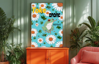 Toke, Croak, Repeat Frog Poster