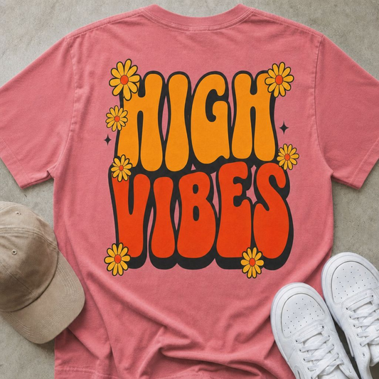 High Vibes Retro T-Shirt