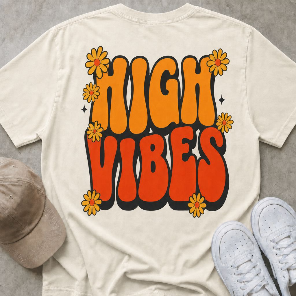 High Vibes Retro T-Shirt