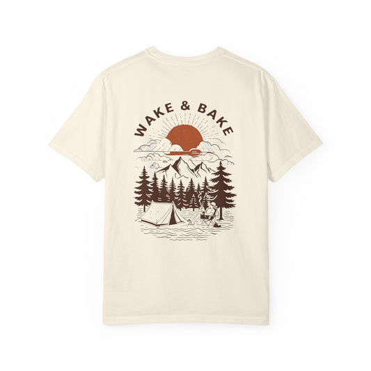 Wake & Bake Camper Unisex Garment-Dyed T-Shirt