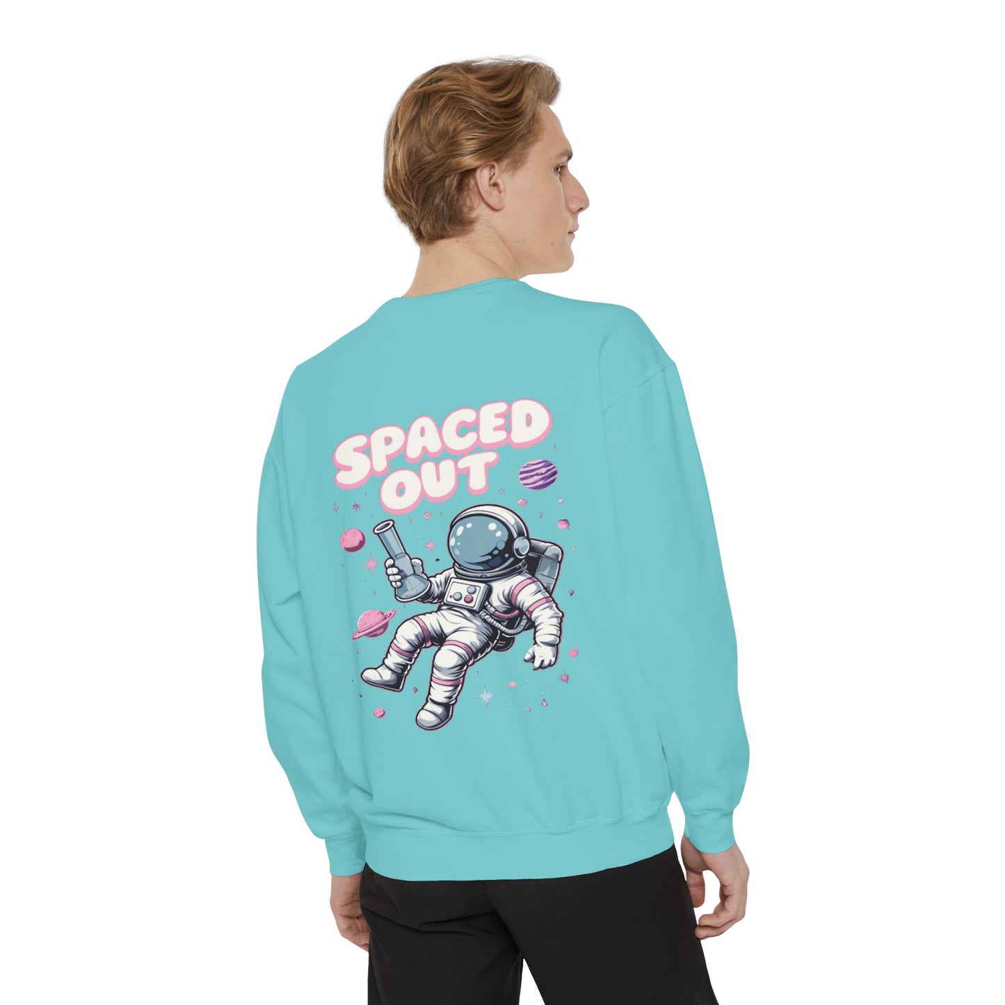 Spaced Out Garment-Dyed Crewneck