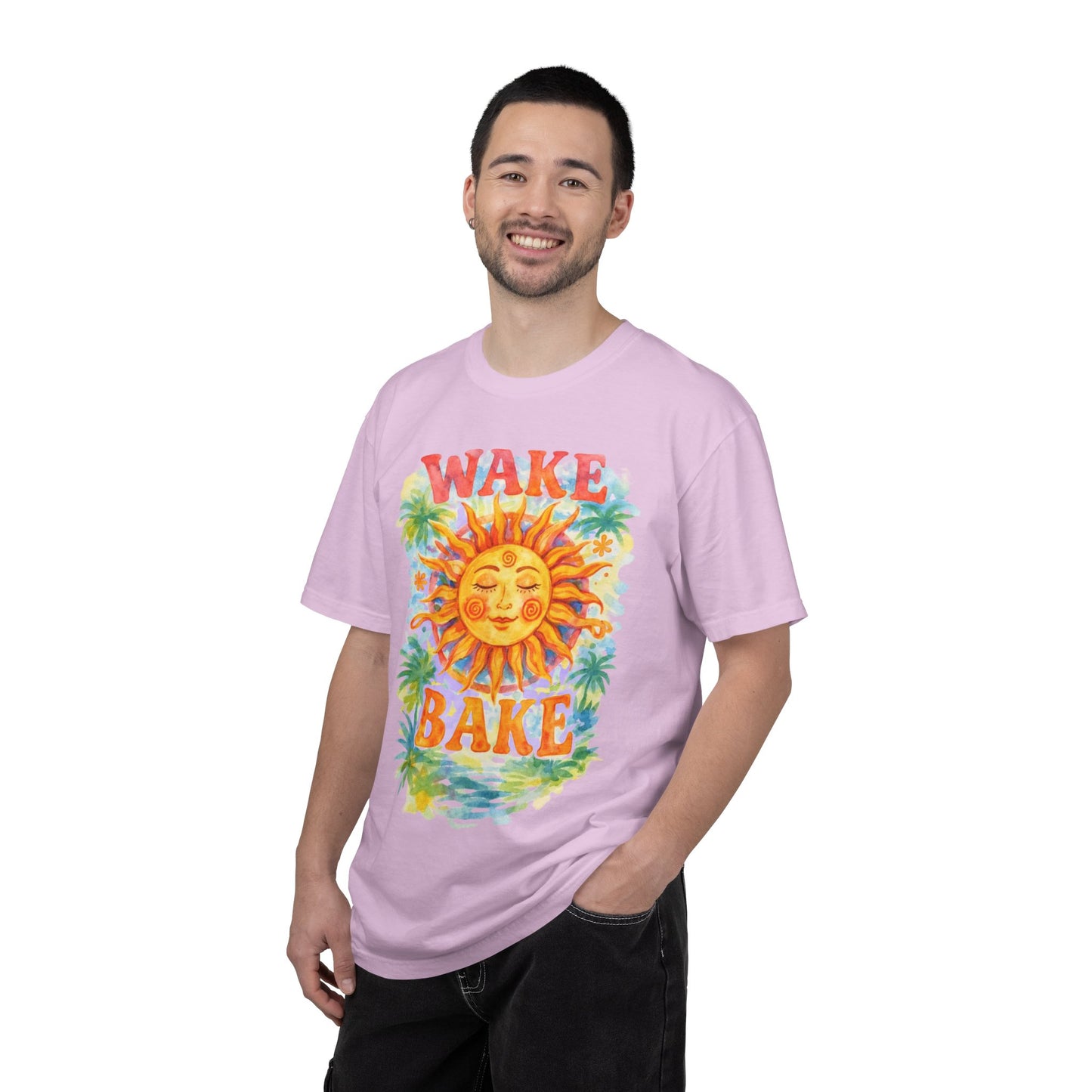 Wake & Bake Sun Unisex Garment-Dyed T-Shirt