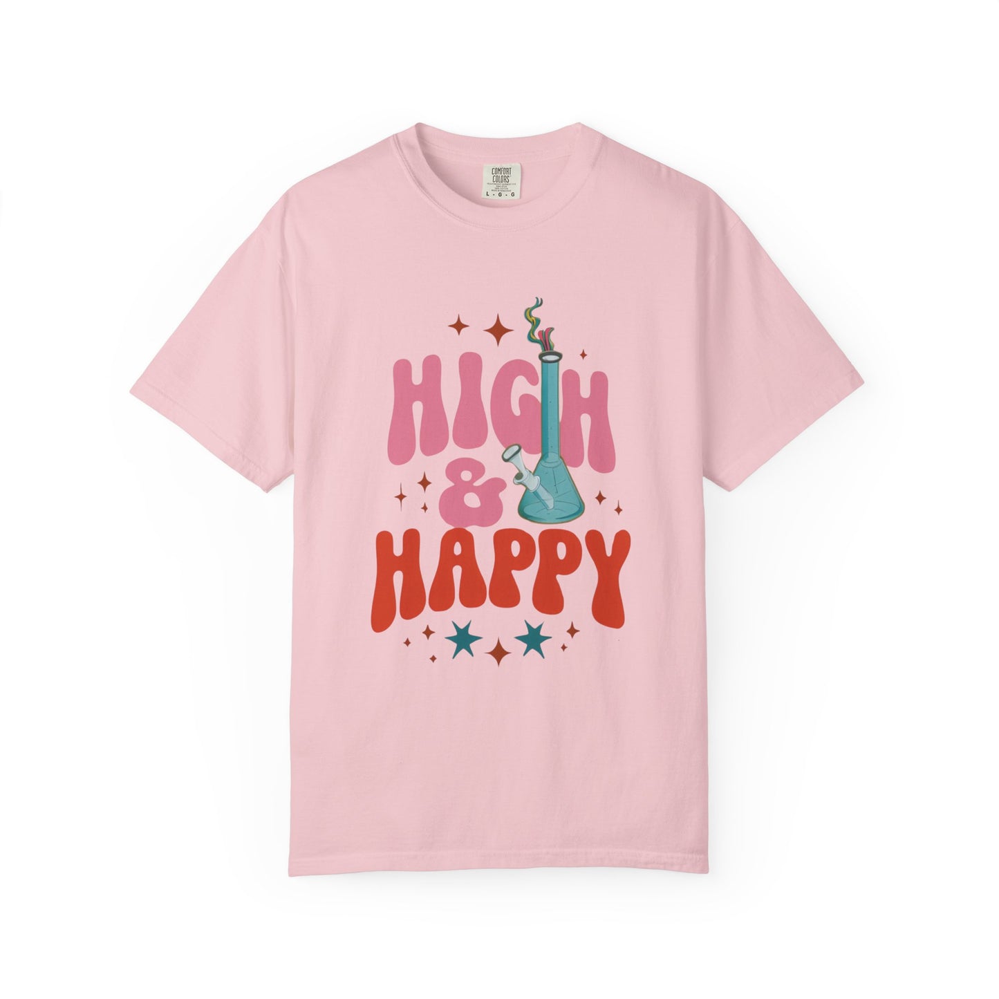 High & Happy Unisex Garment-Dyed T-Shirt