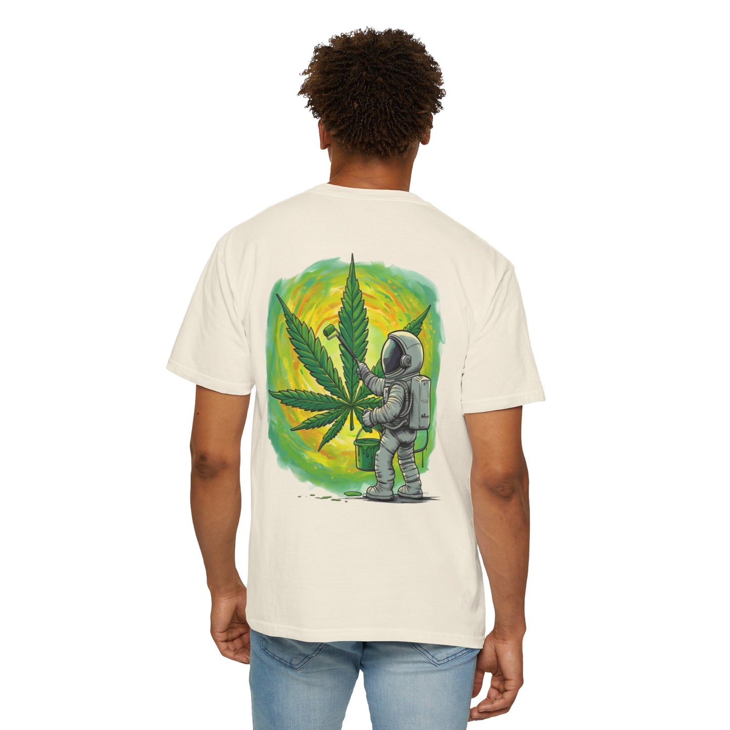 Astronaut Painter Unisex Garment-Dyed T-Shirt