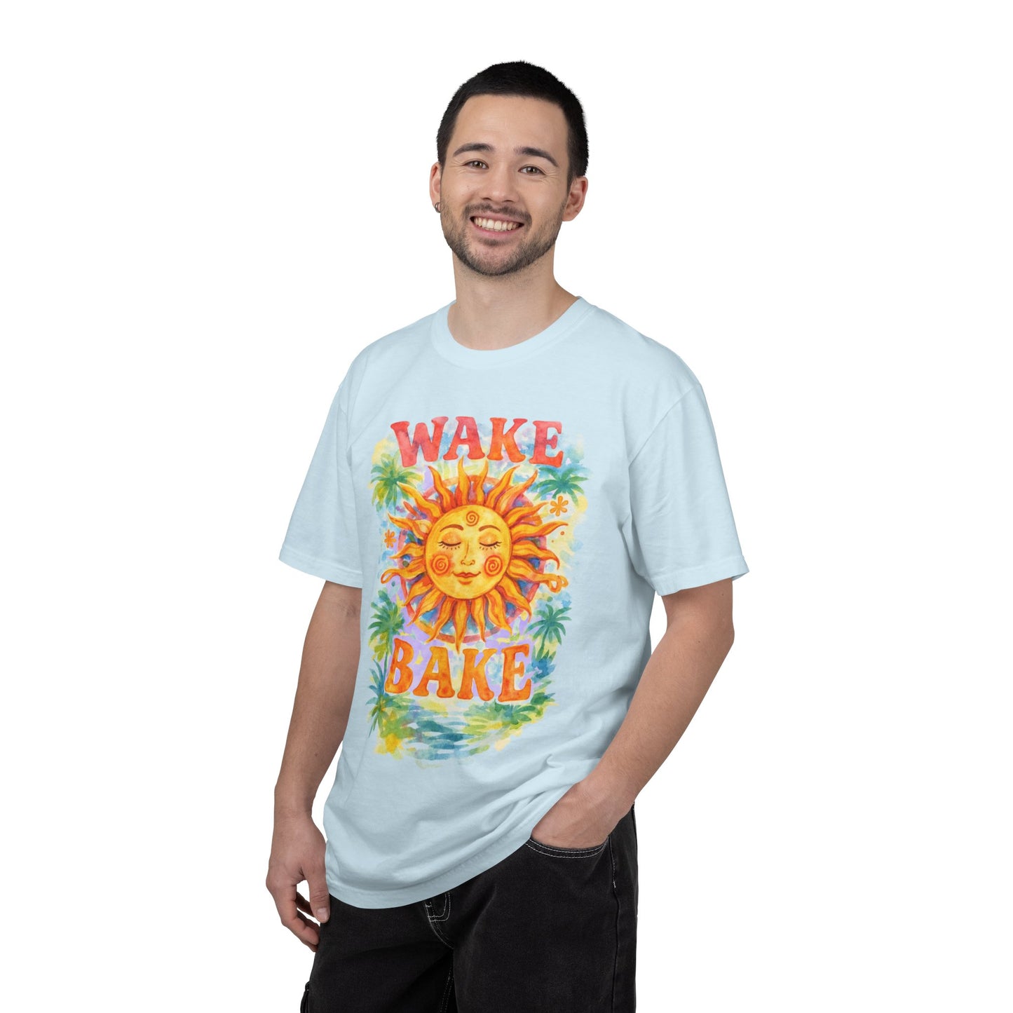 Wake & Bake Sun Unisex Garment-Dyed T-Shirt