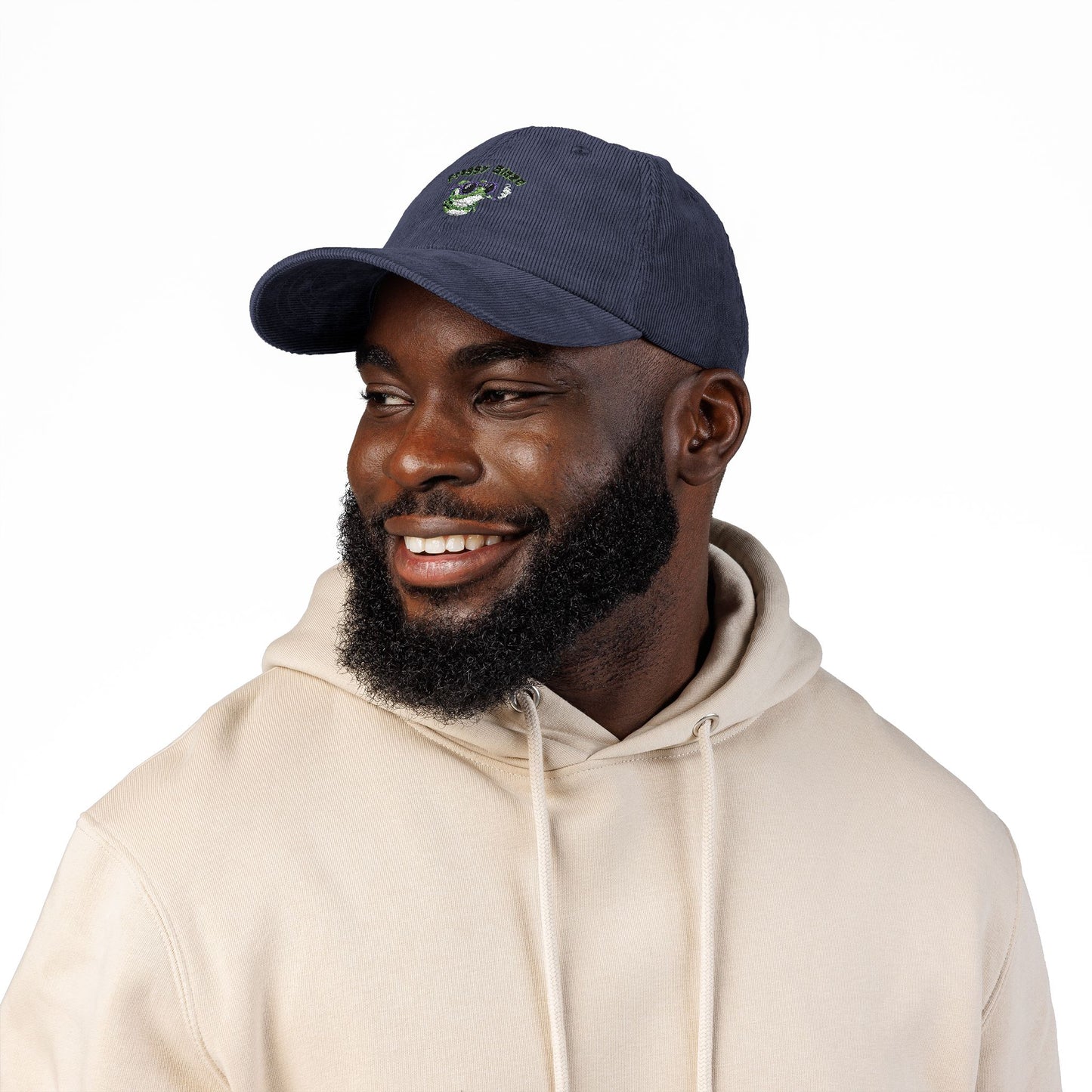 Corduroy: Embroidered Froggy Blaze