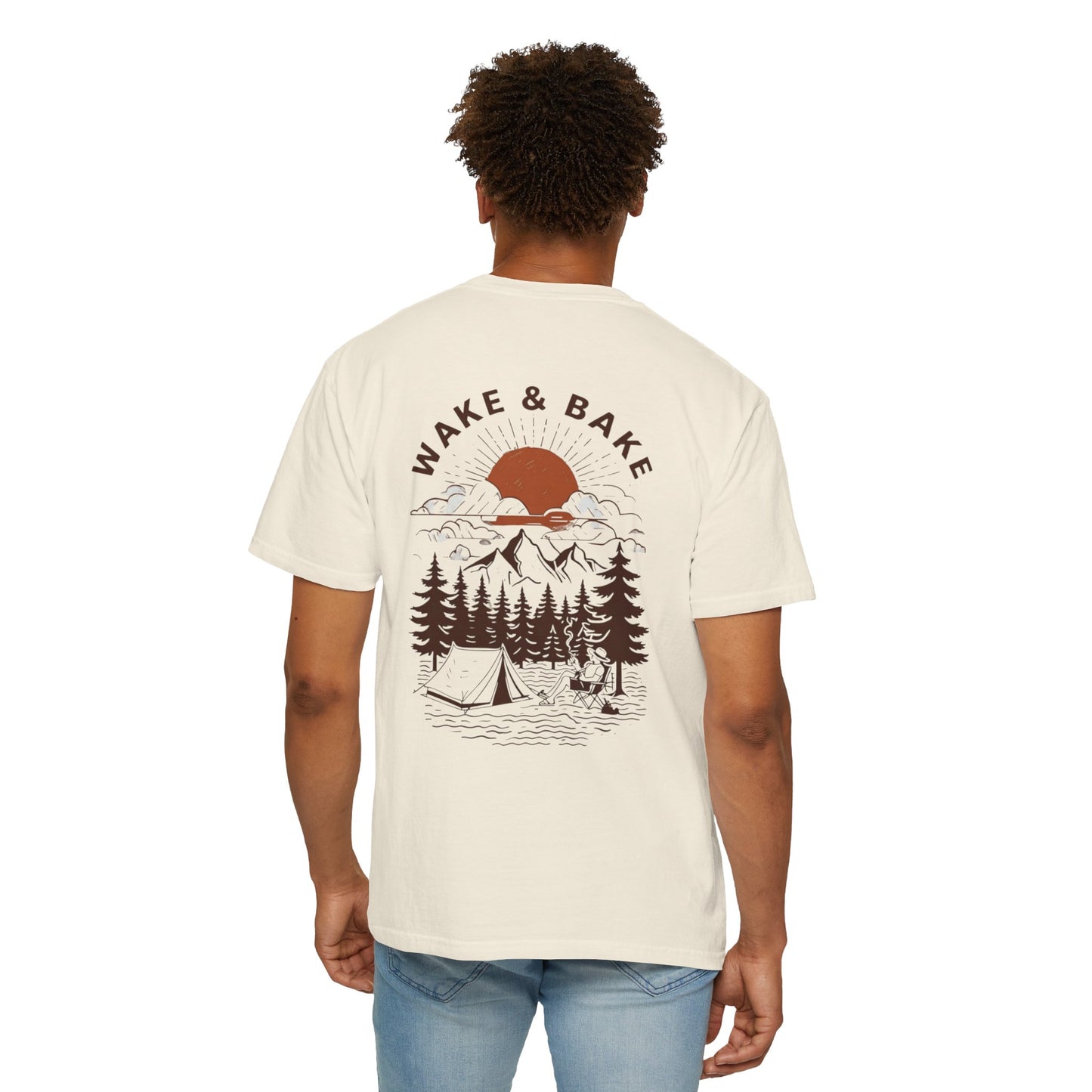 Wake & Bake Camper Unisex Garment-Dyed T-Shirt