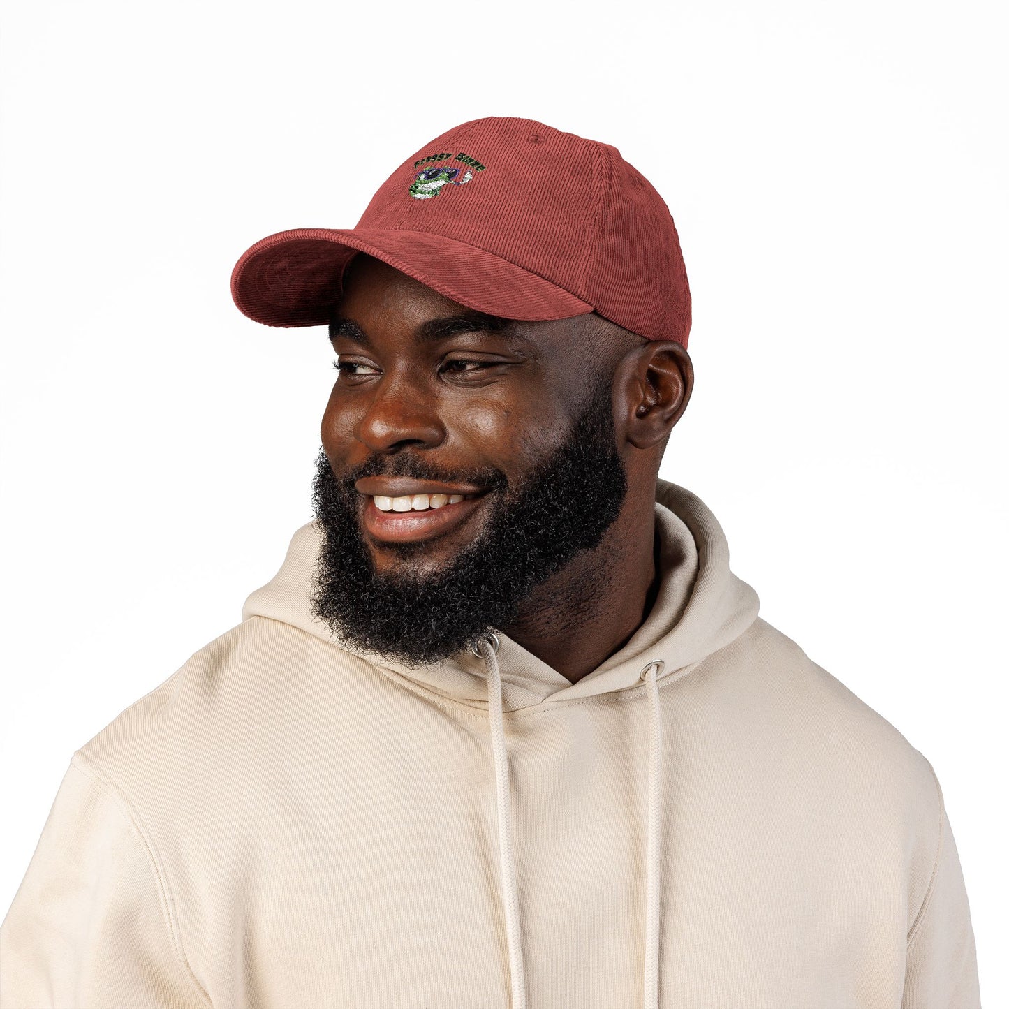 Corduroy: Embroidered Froggy Blaze