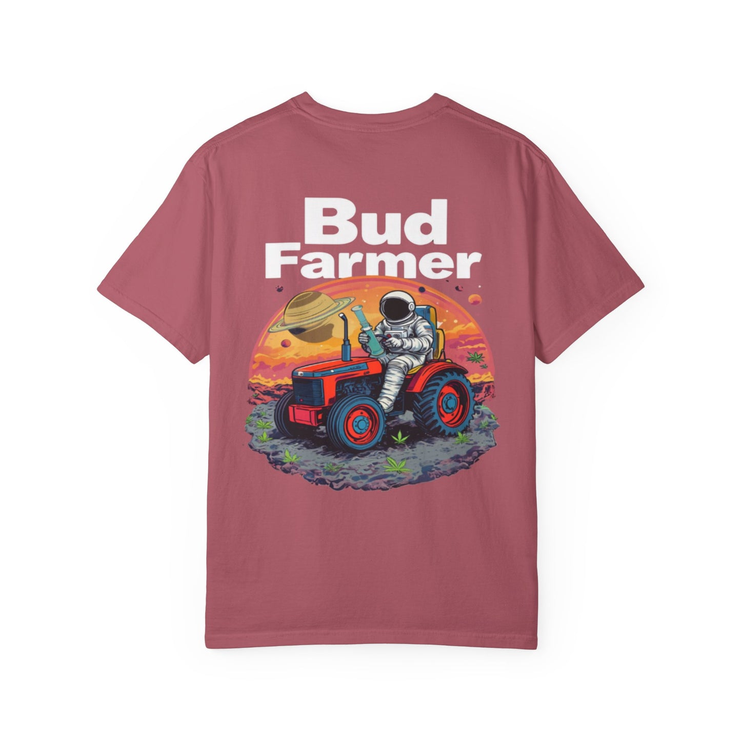 Space Bud Farmer Unisex Garment-Dyed T-Shirt