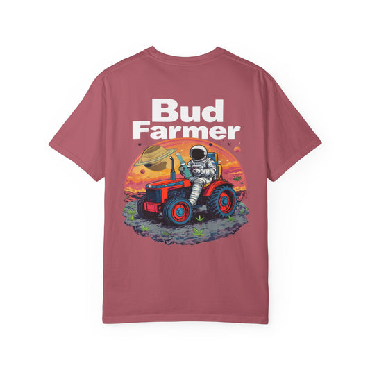 Space Bud Farmer Unisex Garment-Dyed T-Shirt